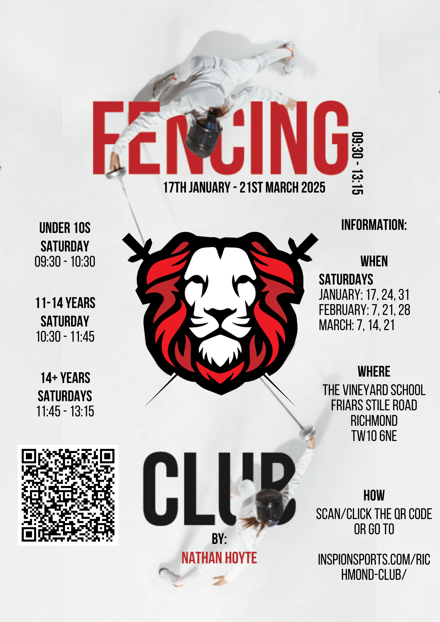 Inspion Richmond Club Poster - Spring Term 202526